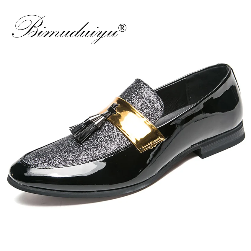 BIMUDUIYU итальянские деловые мужские мокасины обувь кожаные элегантные строгие