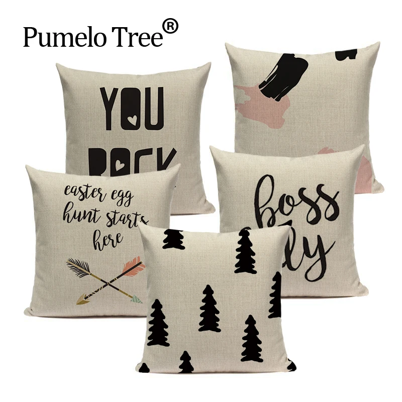 Ananas модные геометрические желтые декоративные подушки для дома простой стиль