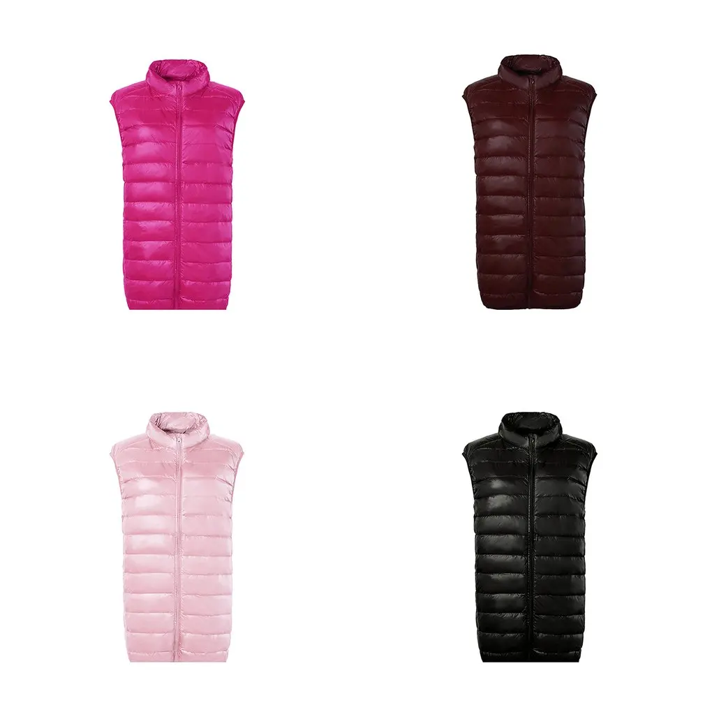 Женский плотный жилет на утином пуху теплая куртка бомбер без рукавов верхняя