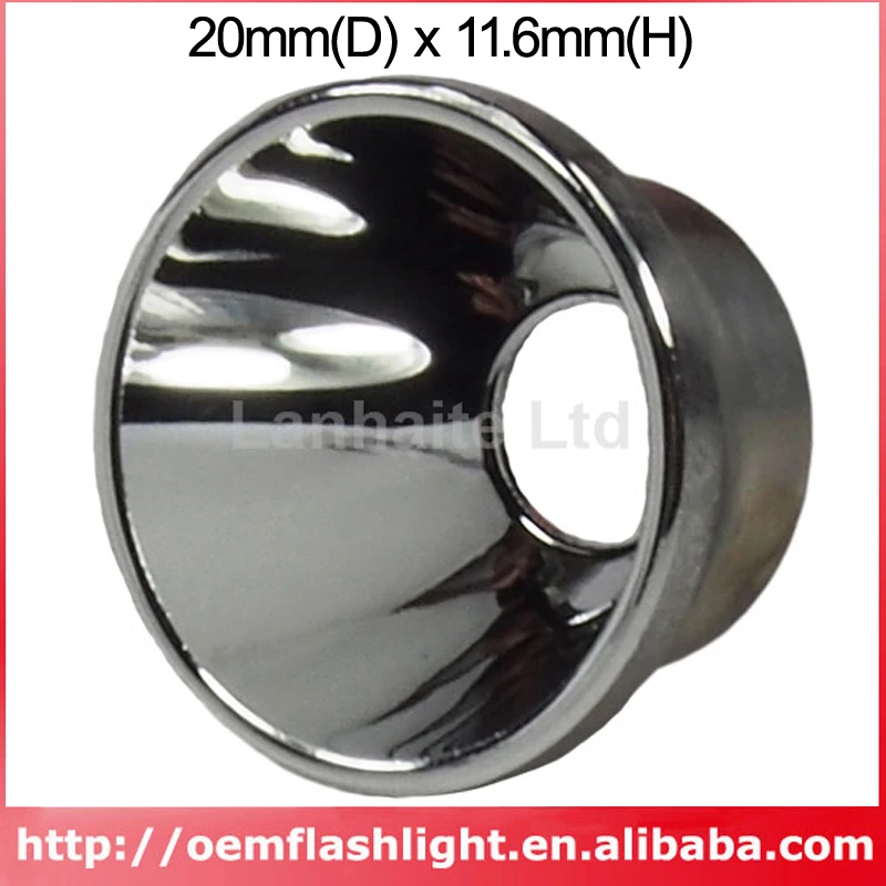 

20mm(D) x 11.6mm(H) SMO Aluminum Reflector for Cree XM-L / Q5