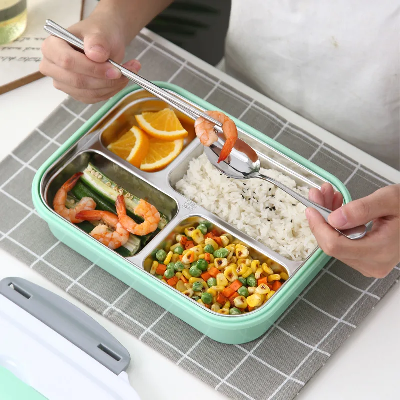 Ланч бокс ONEUP из нержавеющей стали 304 с термомешком без BPA коробка Bento контейнер
