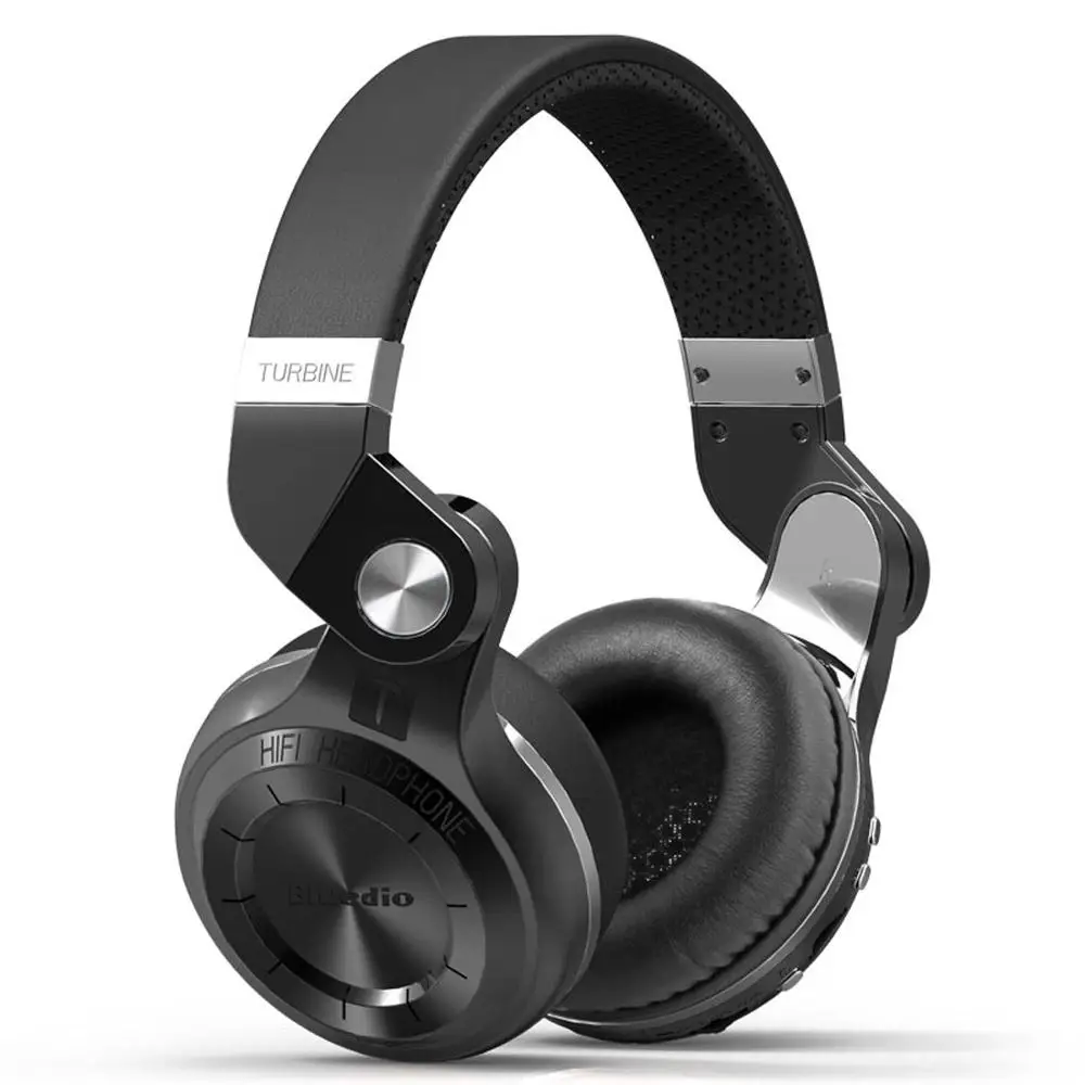 Оригинальные беспроводные наушники Bluedio T2 Plus, Bluetooth, MP3, гарнитура, Bluetooth, стерео, Hi-Fi, музыкальная, Спортивная, игровая гарнитура, поддерживает FM TF - Цвет: Черный