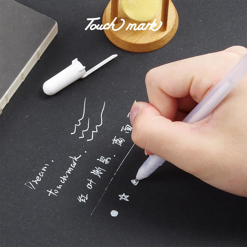 Touch Mark Highlighters Drawing Pen Hand-painted DIY Creative White Marker Brush Design For Students | Канцтовары для офиса и