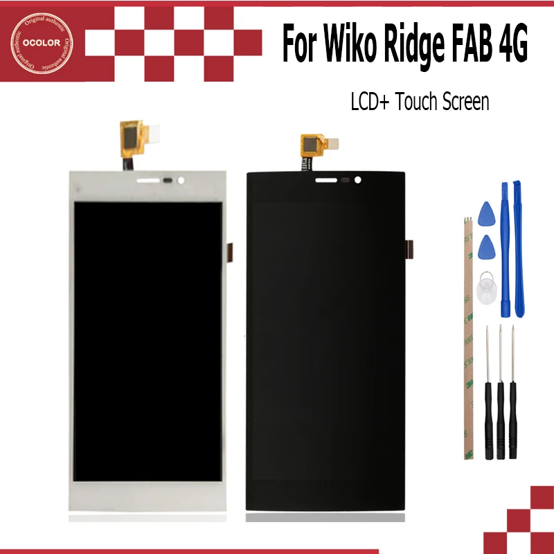 Ocolor для Wiko Ridge Fab 4G lcd и сенсорный экран сборка Digiziter Замена хорошее качество черный