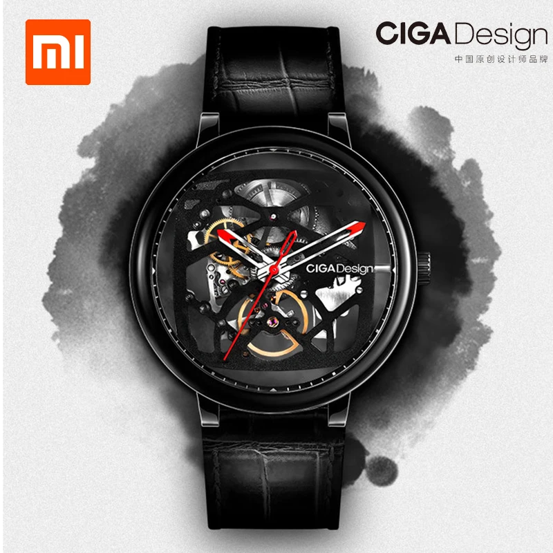 Оригинальные часы CIGA DESIGN Двойные изогнутые полностью полые автоматические