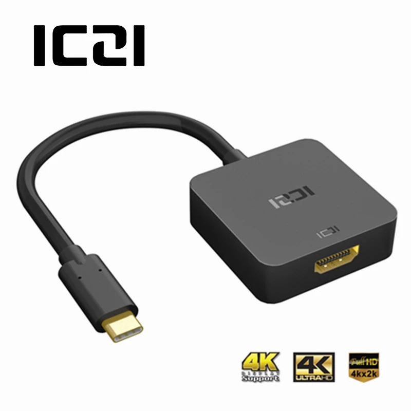 ICZI 4K USB C type к HDMI кабель адаптер Thunderbolt 3 для MacBook Chromebook Pixel samsung S8 S9 huawei|hdmi cable|hdmi cable