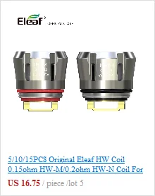 [RU/ES] 5/10 шт. Eleaf линия голов EC 0.3ohm/0.5ohm для атомайзера ijust 2/ijust s/melo 2/melo3 iJust2 спираль головы EC для электронной сигареты