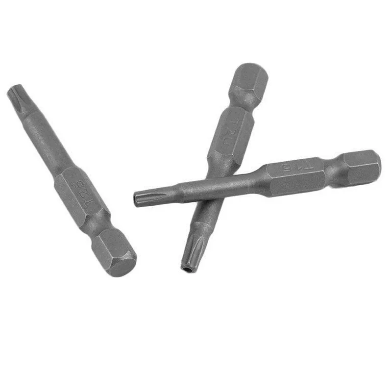 12 шт 1/4 дюйма 50 мм * T5 T40 набор магнитных наконечников для отверток|torx screwdriver bits