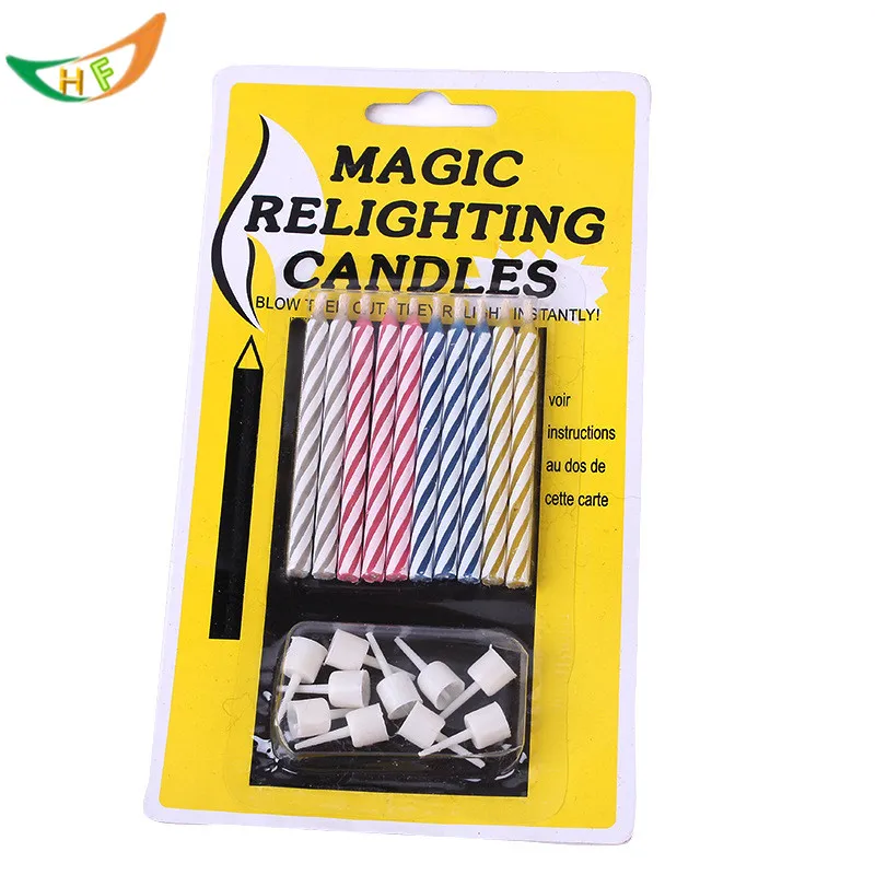 Новинка гаджет Вечный День рождения выдувные свечи Волшебные забавная игрушка