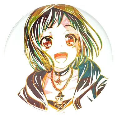 BanG Dream! Anime Poppin' Party Afterglow Pastel Palettes Roselia Hello Happy World! Game Badge Metal Badge Brooch Pins - Окраска металла: 10 Tsugumi Hazawa