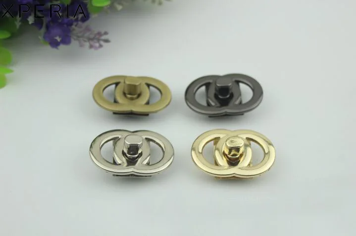 10 шт./лот аксессуары для багажа/фурнитура замок сумок фурнитура замки Золотой