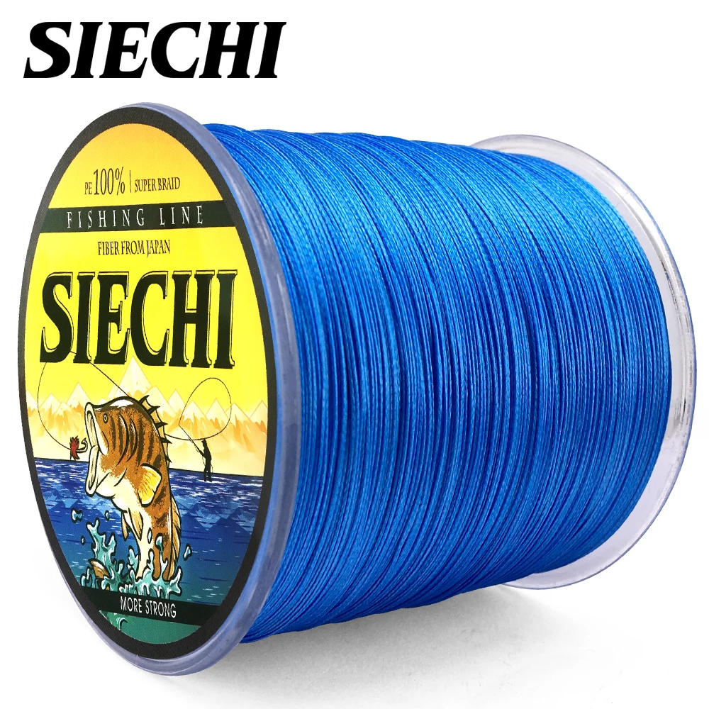 SIECHI 8 нитей 500 м 100% ПЭ Экстремальная плетеная рыболовная леска для морской и