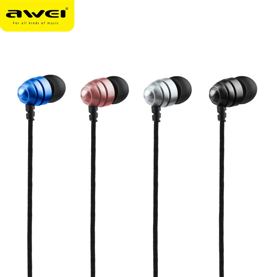 AWEI Проводные стереонаушники и наушники-вкладыши для телефона iPhone samsung Kulakl K Auriculares