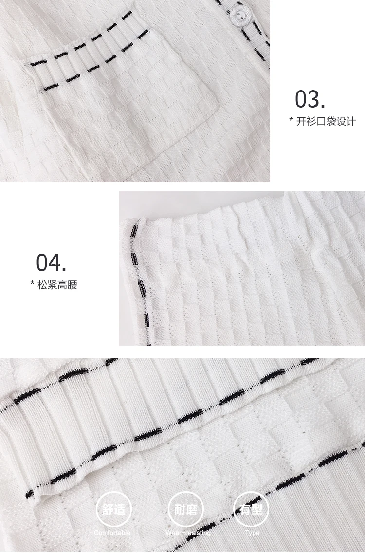 Amolapha, женские вязаные костюмы, комплекты из 3 предметов, вязаные кардиганы, пальто+ футболка, свитера+ широкие брюки, костюмы для женщин