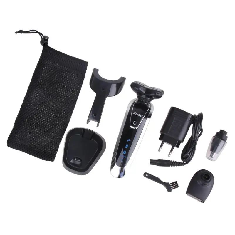 Kemei 3 in1 rechargeable electric shaver razor for men 5 Blade Washable shaving machine Face Care 5D Floating KM-5886 | Бытовая техника
