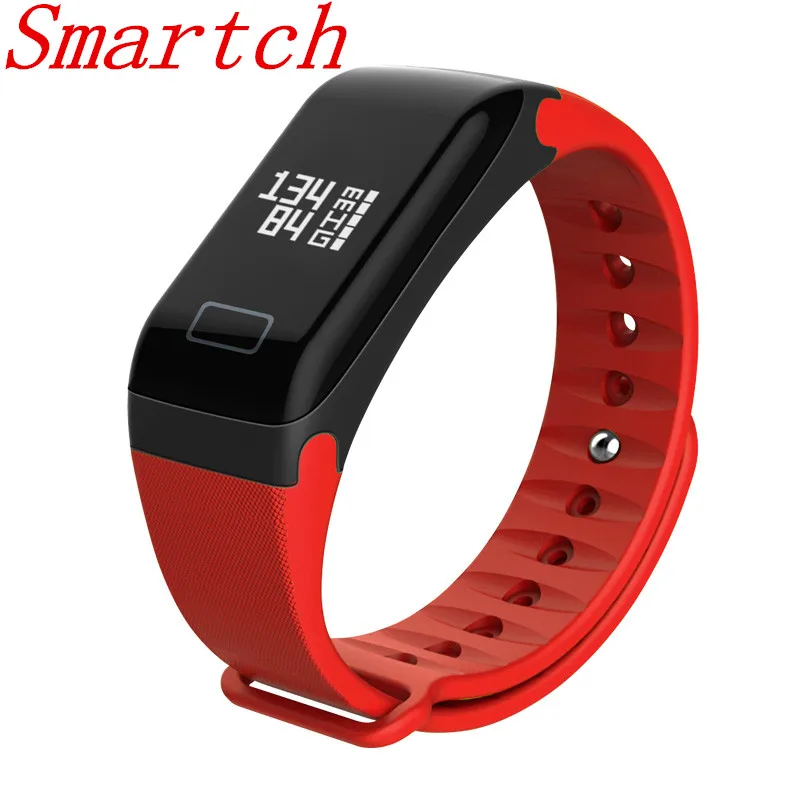 Smartch Спорт пульсометр bluetooth F1 smart Браслет трекер фитнес часы браслет pe |