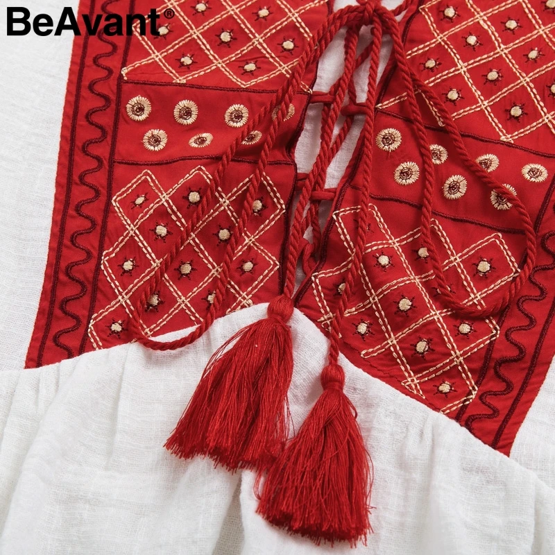 BeAvant двух частей кисточкой Вышивка playsuit Ползунки кружева выдалбливают
