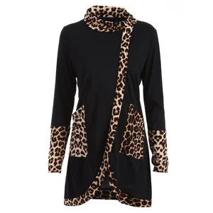 Женская зимняя теплая рубашка с длинным рукавом и воротником хомутом