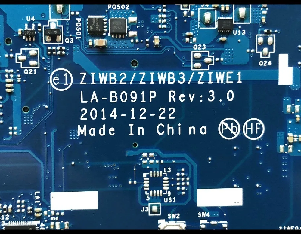 Высокое качество FRU:5B20G46259 для Lenovo Ideapad материнская плата ноутбука и ZIWB2/ZIWB3/ZIWE1/SR1EF