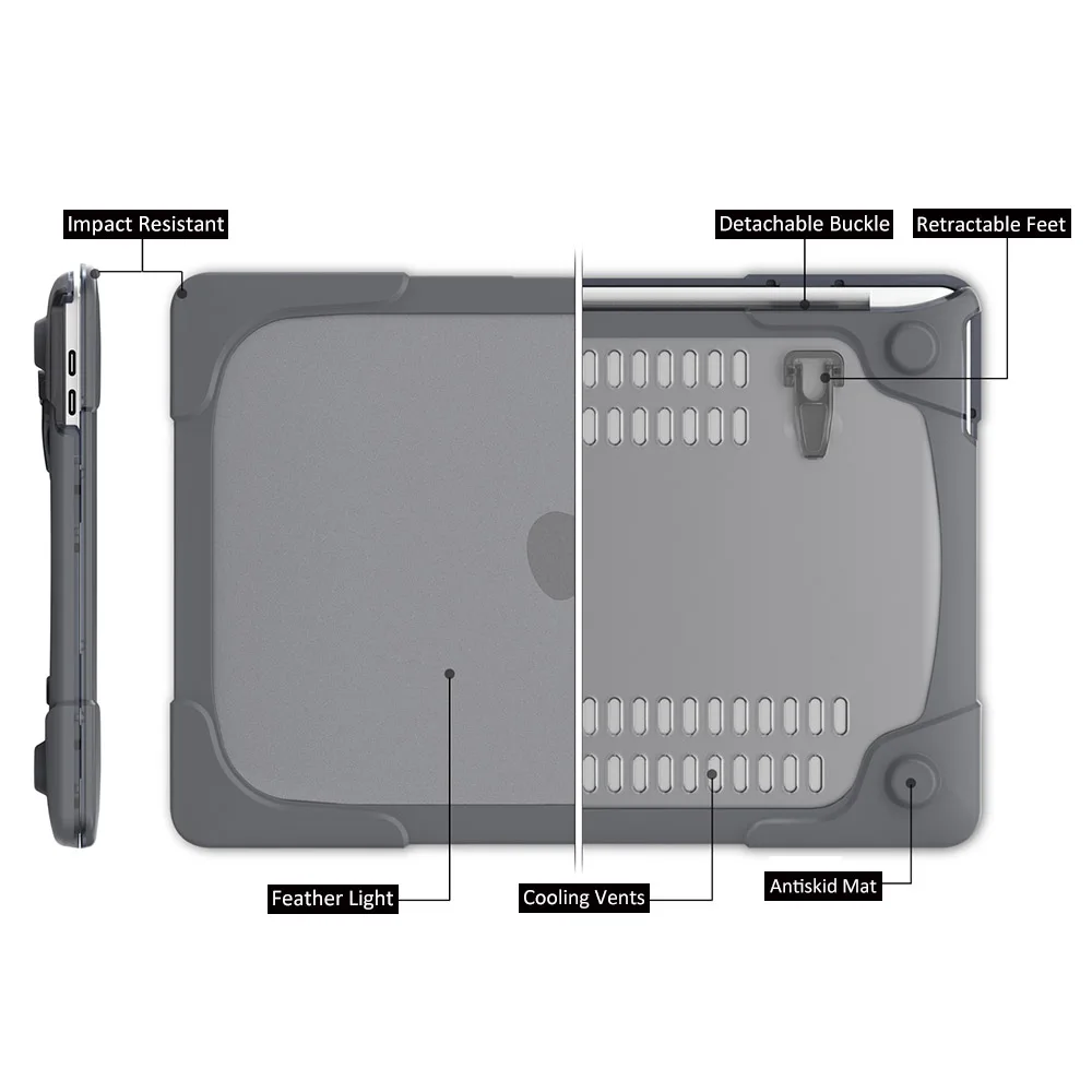 Чехол для ноутбука MacBook 12 Air 11 13 дюймов A1466 A1932 Pro 15 retina 2018 Touch bar градиент рисунком