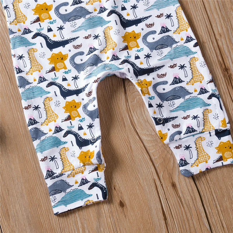 Newborn Infant Baby Boy Dinosaur cartoon sleeveless Clothes Jumpsuit Romper Playsuit Sunsuit Outfit 610 |