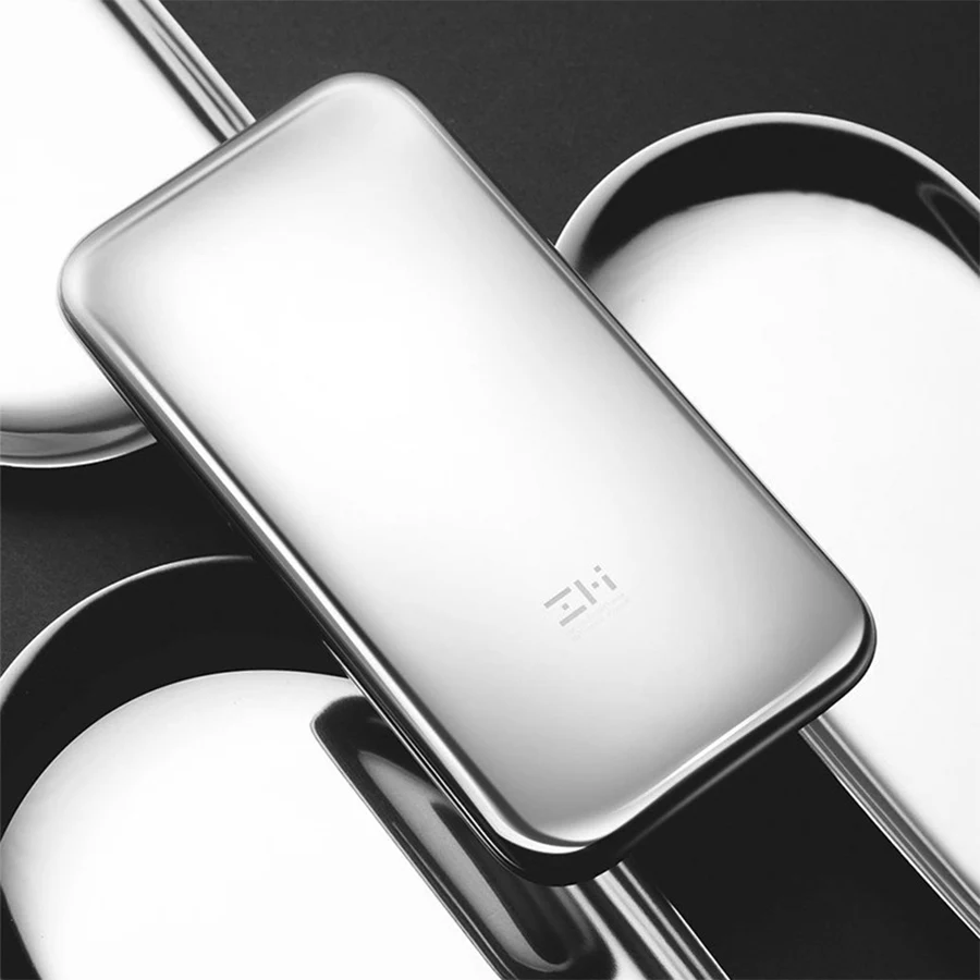 Xiaomi ZMI Space нержавеющая сталь 6000 мА/ч PD QC2.0 быстрое зарядное устройство QPB60 с кожаным