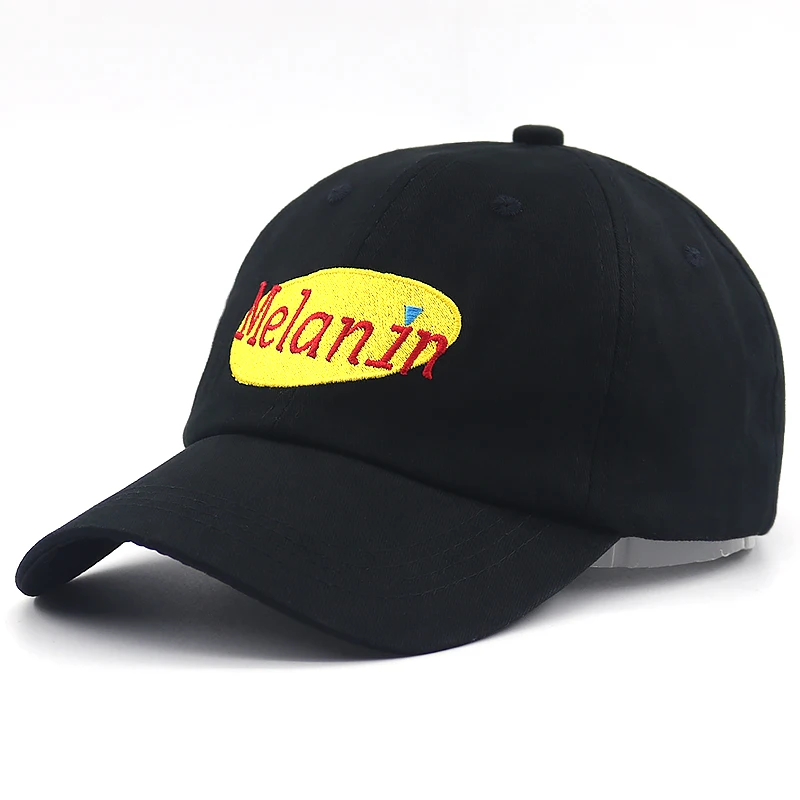 

New Melanin embroidery baseball cap 100% cotton adjustable hip hop dad hat fashion snapback hats all matched wholesale