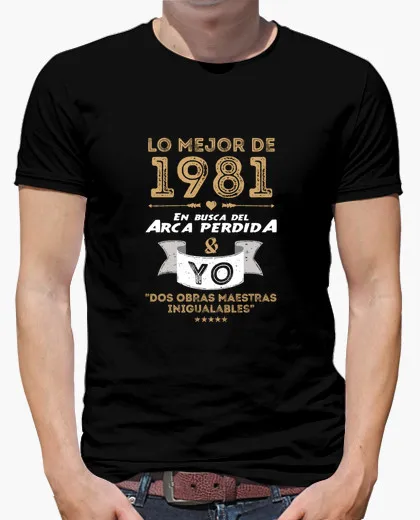 Brand clothing бросился т рубашки мужчин 1981 arca perdida & лет с коротким рукавом характер