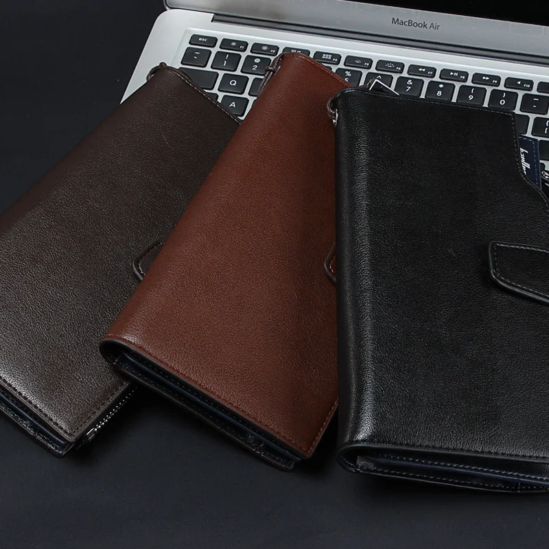 Модные мужские кошельки высококлассный кошелек на молнии с застежкой