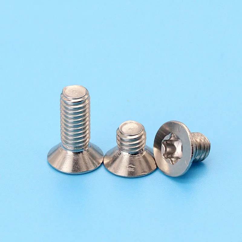 Шестислойные винты M5 с потайной головкой TORX плоской болты из нержавеющей стали 304