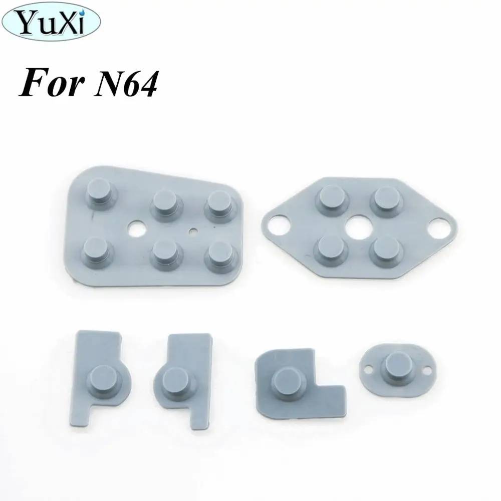 Резиновые запасные части YuXi для контроллера Nintendo N64 Joy Pad N 64 замена Силиконовой