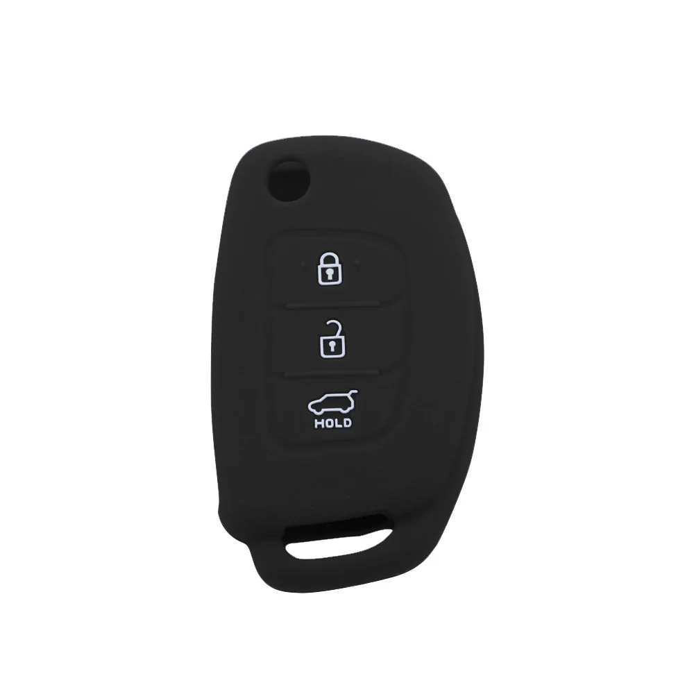 Высокое качество 3 кнопки силиконовый Автомобильный Дистанционный Брелок чехол