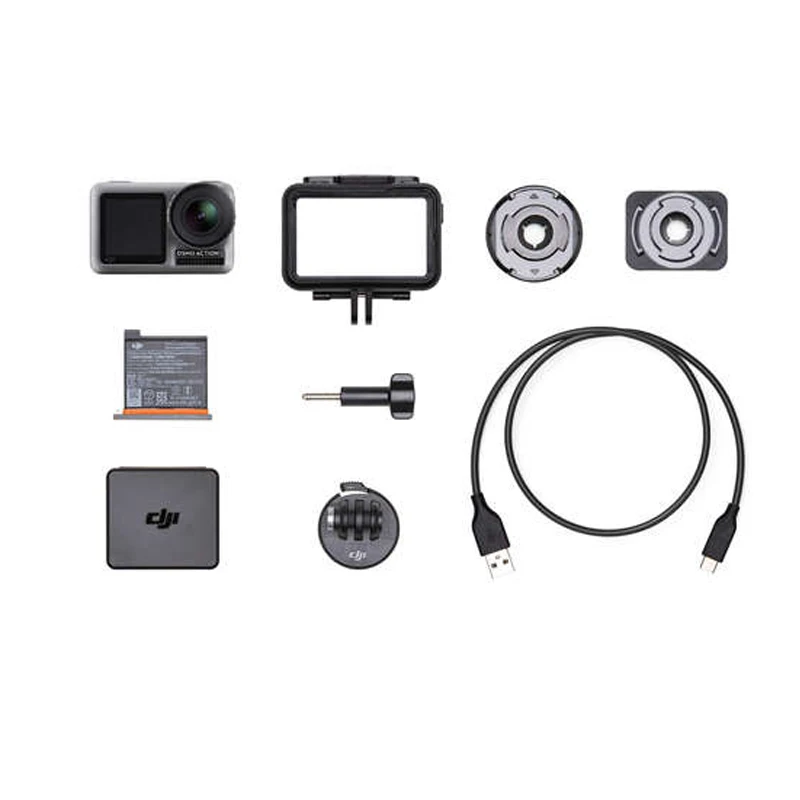 DJI Osmo экшн Спортивная камера с 32 Гб microSD двойной экран 4K HDR видео UHD качество изображения Водонепроницаемый в