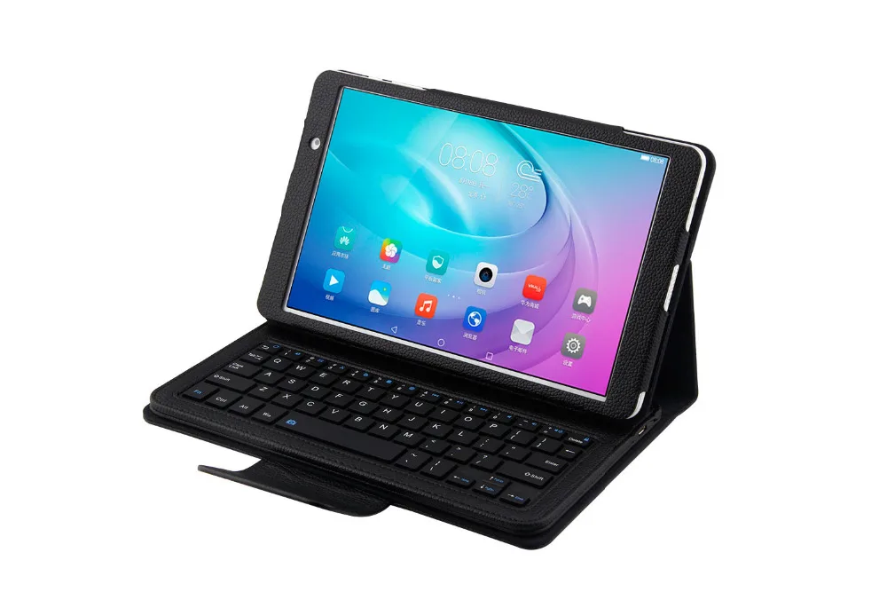 Съемный беспроводной Чехол-книжка из искусственной кожи с клавиатурой Bluetooth 3 0