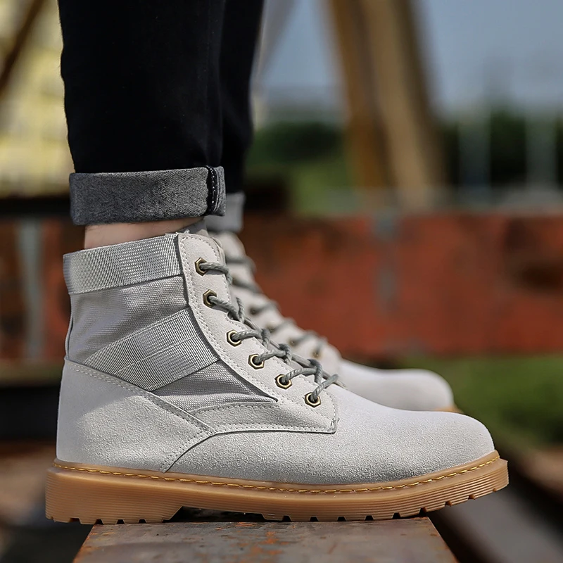 Мужские кроссовки на платформе из дышащей сетки с высоким берцем дизайнерская