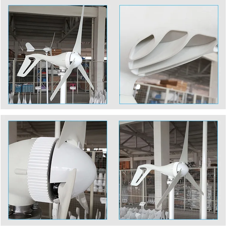 Ветряной генератор с ветряной турбиной 400 Вт + 12 В/24 В ветряным/солнечным