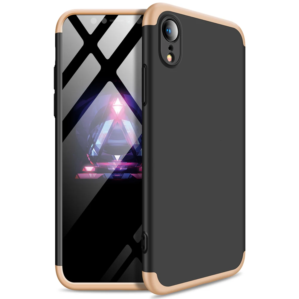 Защитный чехол 3 в 1 с полным покрытием для Apple iPhone 7 8 Plus X Xr XS Max|Бамперы| |
