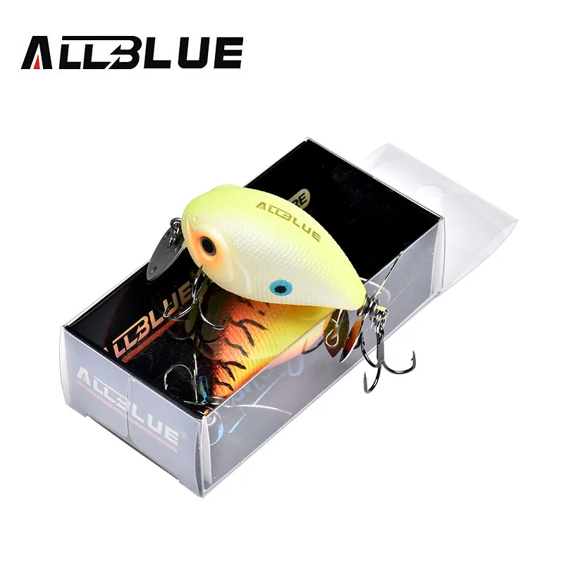ALLBLUE SPYCRANK 50F плавающая мелкая Дайвинг Crankbait рыболовная приманка 12 5 г/50 мм Кривошип