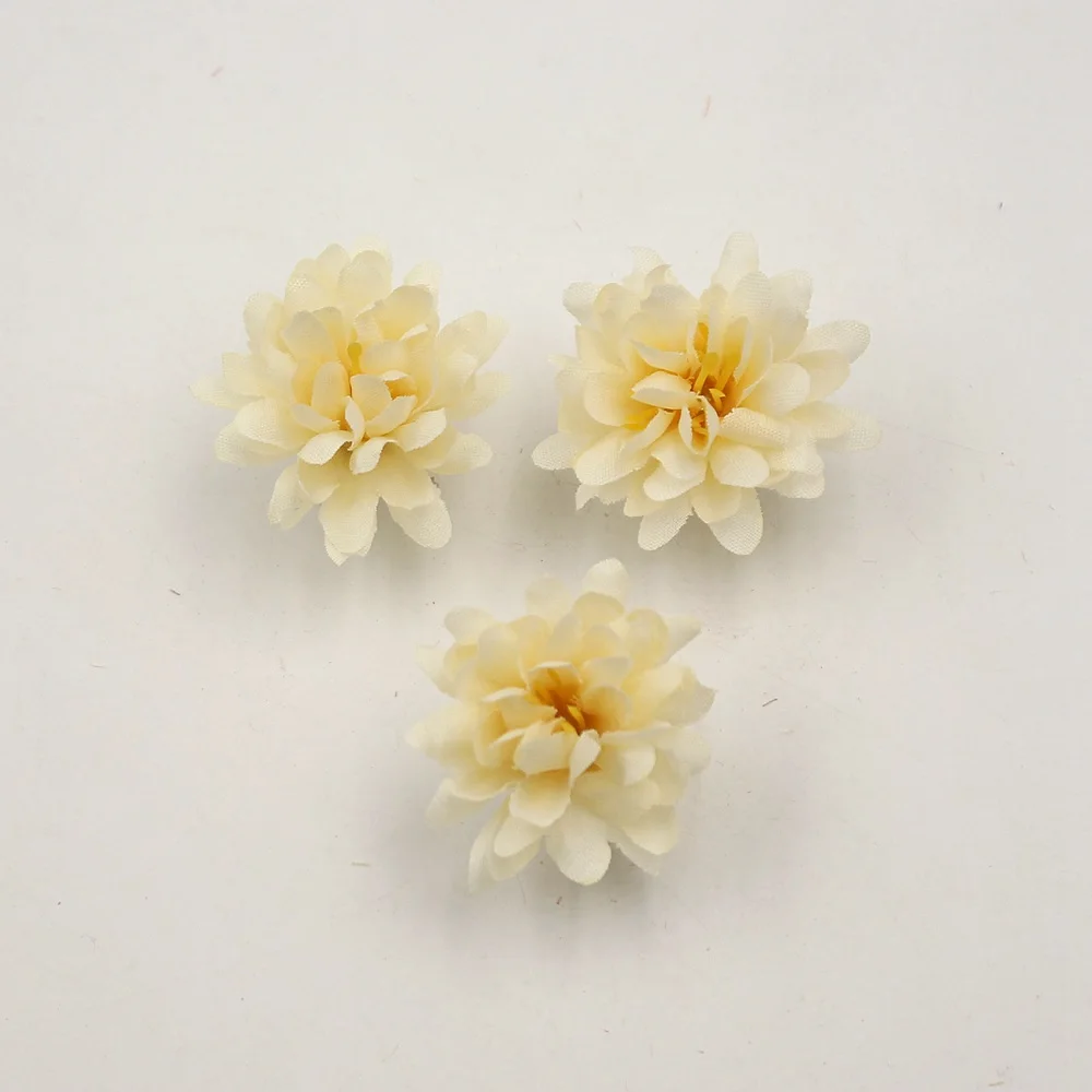 Milk white 20 шт 3 см Гвоздика Цветочная головка для Дня памяти Diy цветок Скрапбукинг свадебный фестиваль украшение комнаты искусственный цветок специальный подарок - Цвет: Milk white