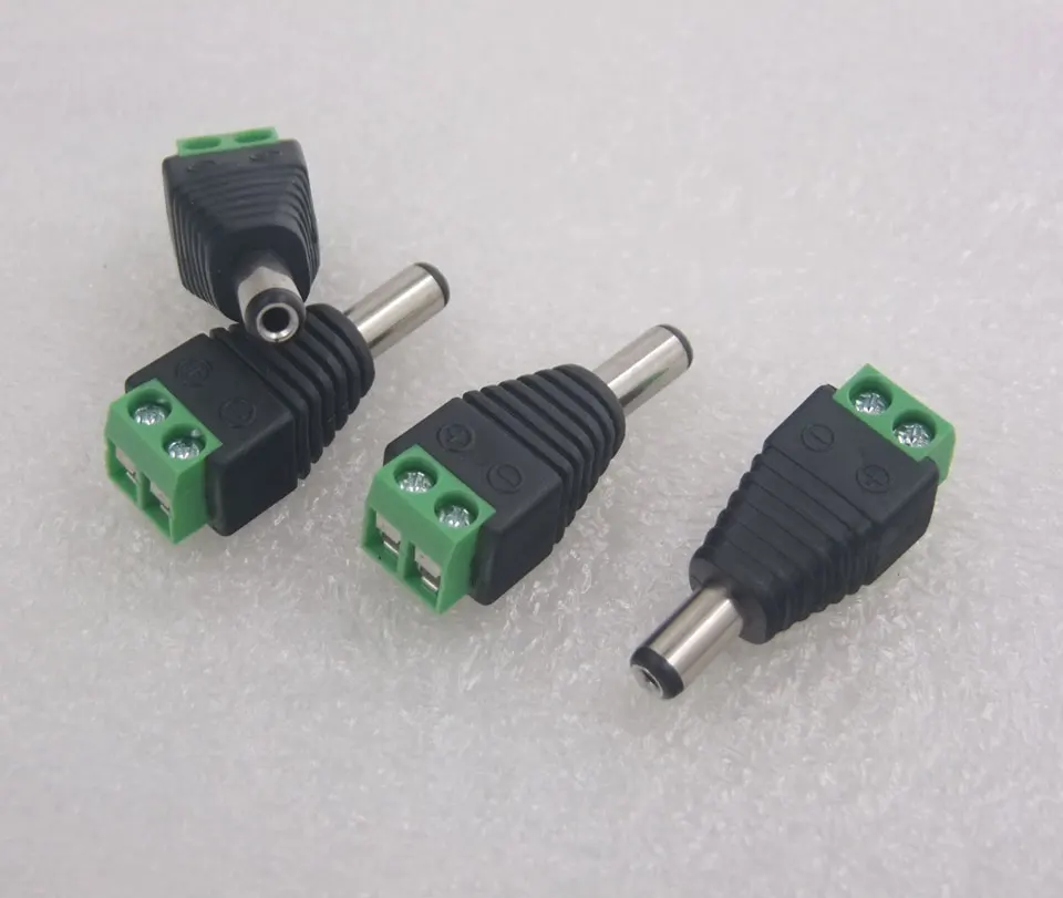 100 шт. Новый горячий Бесплатный сварочный разъем 2 5 мм штекер головки DC 5*2 1 адаптер