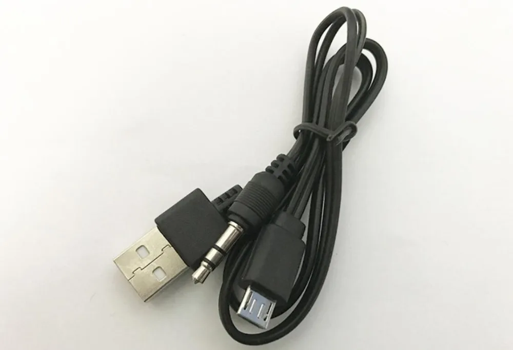 500pcs Wholesale 2 in 1 cable USB Cable with 3.5mm audio and micro Cord | Электроника