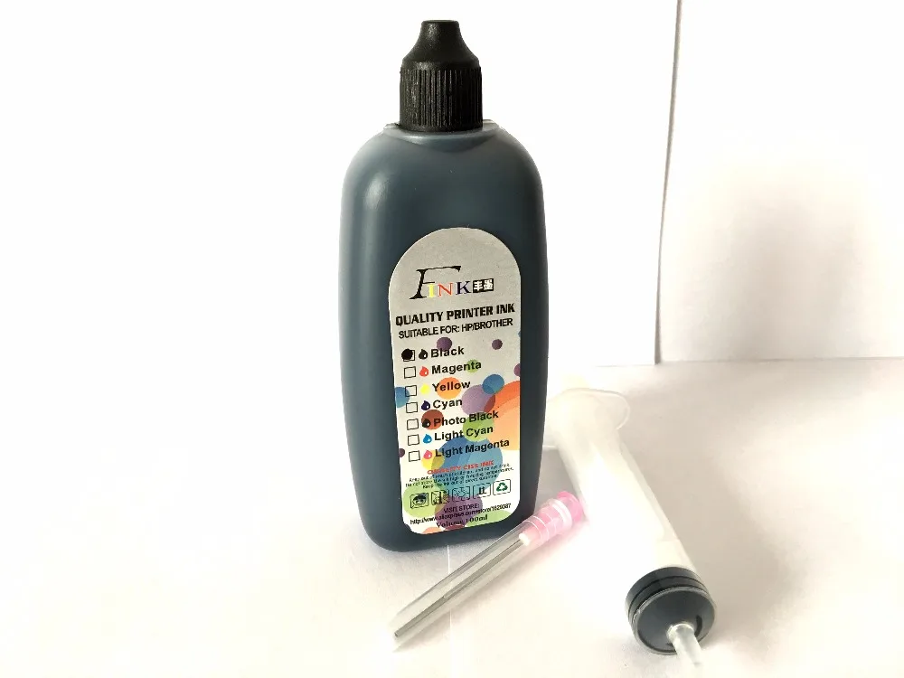 Черные чернила для любых настольных принтеров Brother 1 шт. черные 100 мл|dye ink|ink blackblack