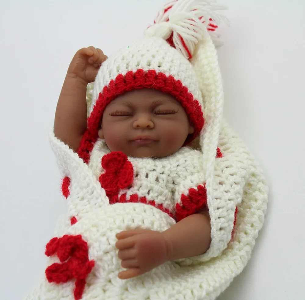 NPKDOLL Reborn Baby Dolls африканские Силиконовые черные куклы для всего тела 1 год подарок