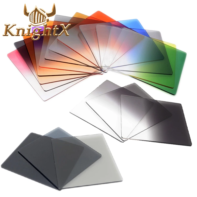 

KnightX Graduated Color Square Filter ND Neutral Density Cokin P series For nikon canon D5200 D5300 D5500 52MM 55MM 58MM 62MM