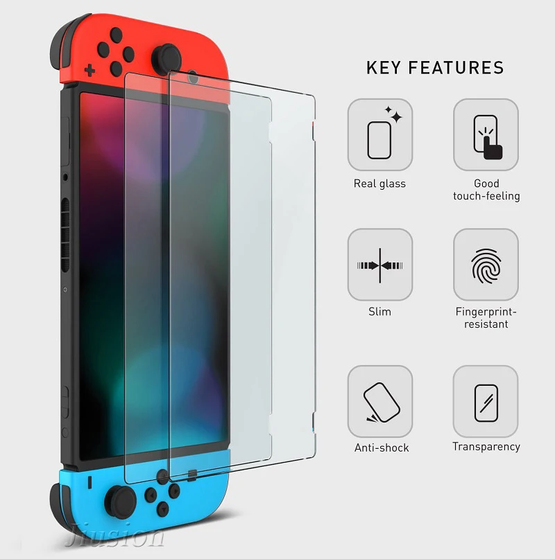 2 шт. пленки для Nintendo Switch 9H Закаленное стекло Защитная пленка защитная NS