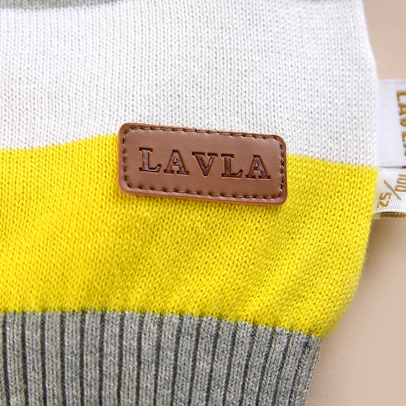 Lavla/2018 Брендовая детская вязать кардиган Kids 100% хлопок полосатый свитер для