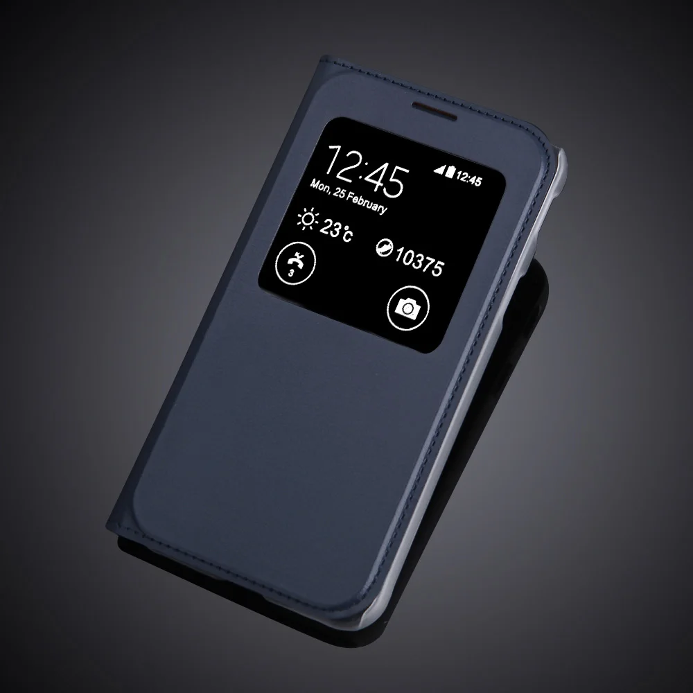 Синий Новейший грязеотталкивающий чехол для samsung Galaxy Xcover 4 Флип из искусственной кожи чехол оконный чехол для телефона чехол для Galaxy Xcover4 - Цвет: Синий
