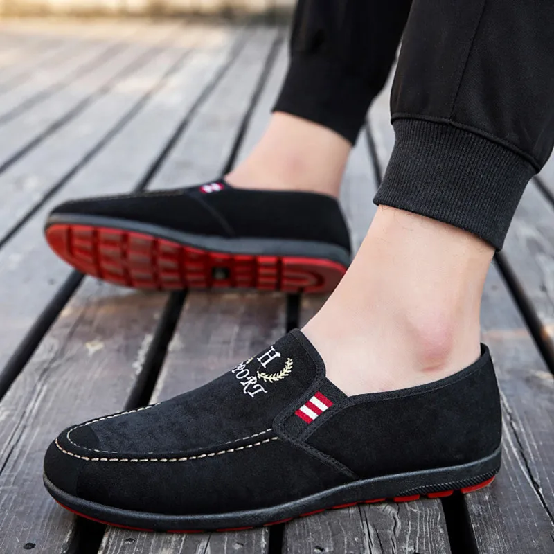 STEPREACH Brand shoes men Loafers breathable light canvas casual adult slip-on rubber spring/autumn zapatos de hombre | Обувь