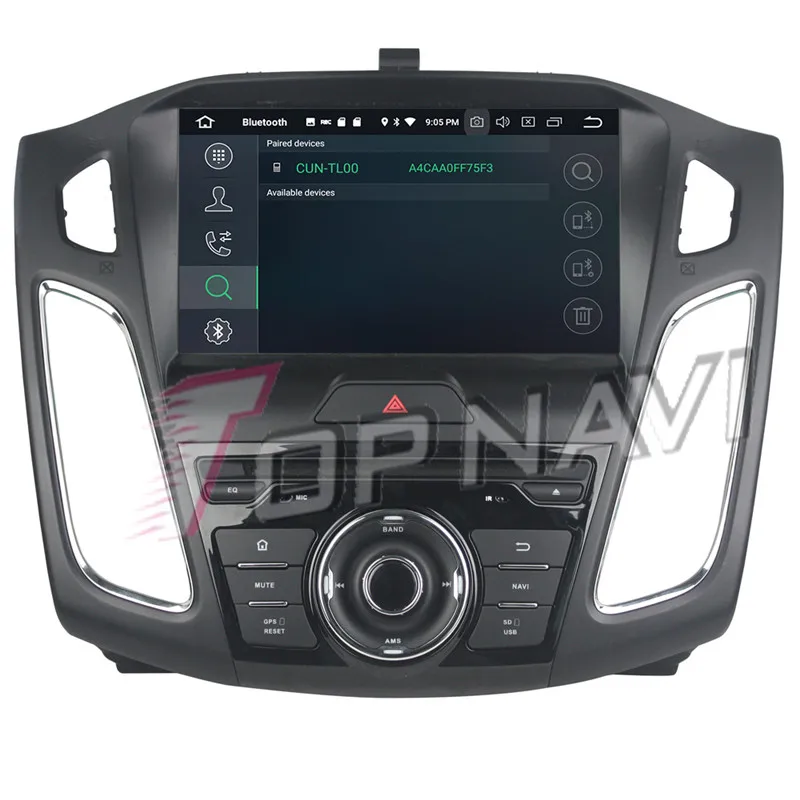 Автомобильный DVD плеер Topnavi 9 дюймов Android 0 радио CD для Ford Focus 2015 2016 2017 2018 стерео