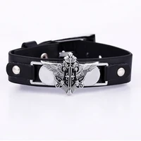 mj free shipping cosplay black butler black bracelets anime punk bracelets gifts